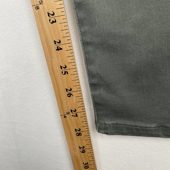 NWT Madewell Women's Size 23 Green 9'' High Rise Skinny Button Closure Jeans - Picture 7 of 15